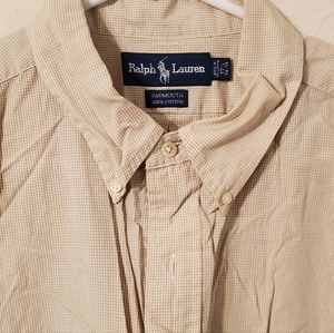 Ralph Lauren Polo Yarmouth 100% cotton men's large dress shirt L mens